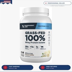 Transparent Labs Grass-Fed Whey Protein Isolate – Naturally Flavored, Gluten Fre
