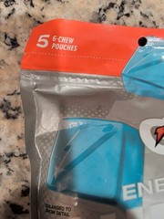 Gatorade Energy Chews Cool Blue Caffeine Free 2 Pack 60 Chews Total Exp 02/2027