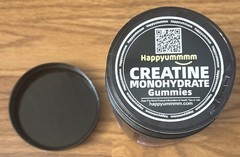 2x Happyummmm Creatine Monohydrate 210ct Gummies 5000MG Strawberry & Raspberry