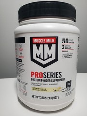 Muscle Milk Pro Series Protein Powder Supplement – Intense Vanilla, 32 oz (2lb.)
