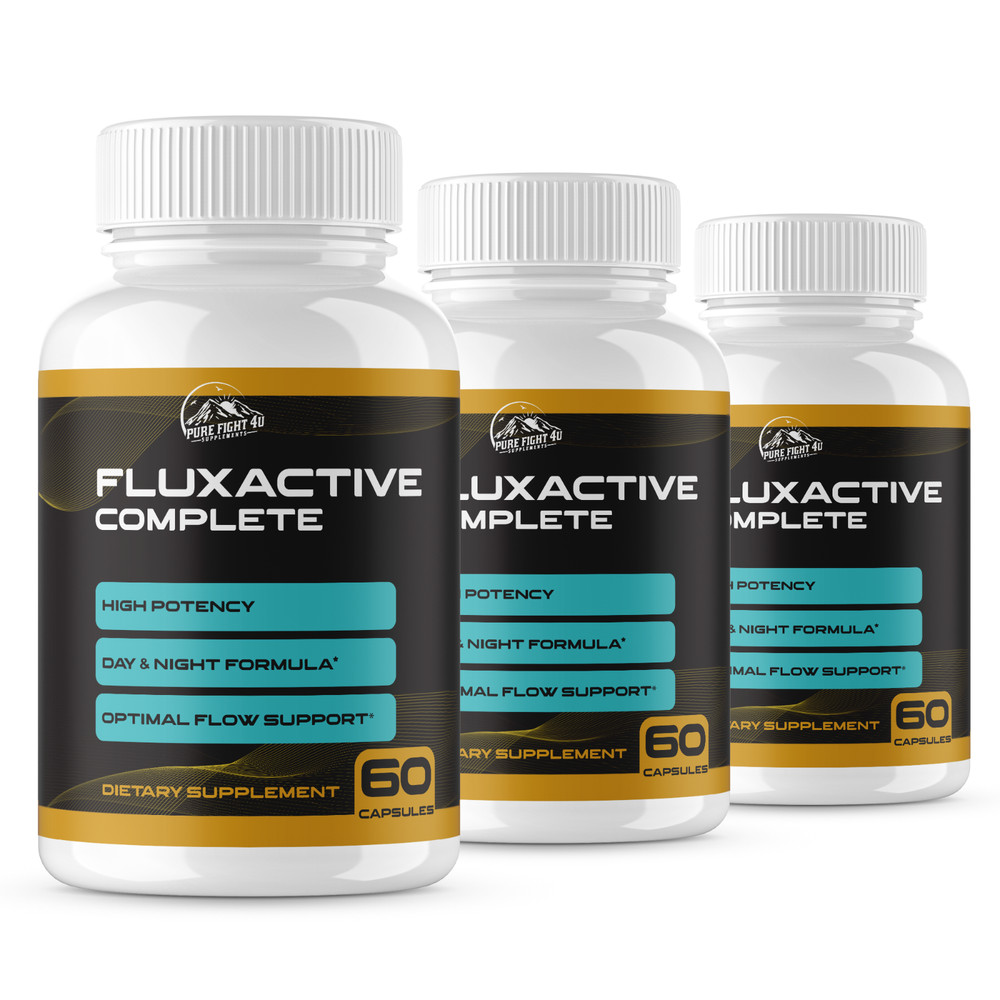 Fluxactive Complete Dietary Supplement 3 Bottles 180 Capsules