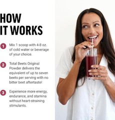 100% Beets Drink Mix, Superfood Powder with Nitrates, 30 servings