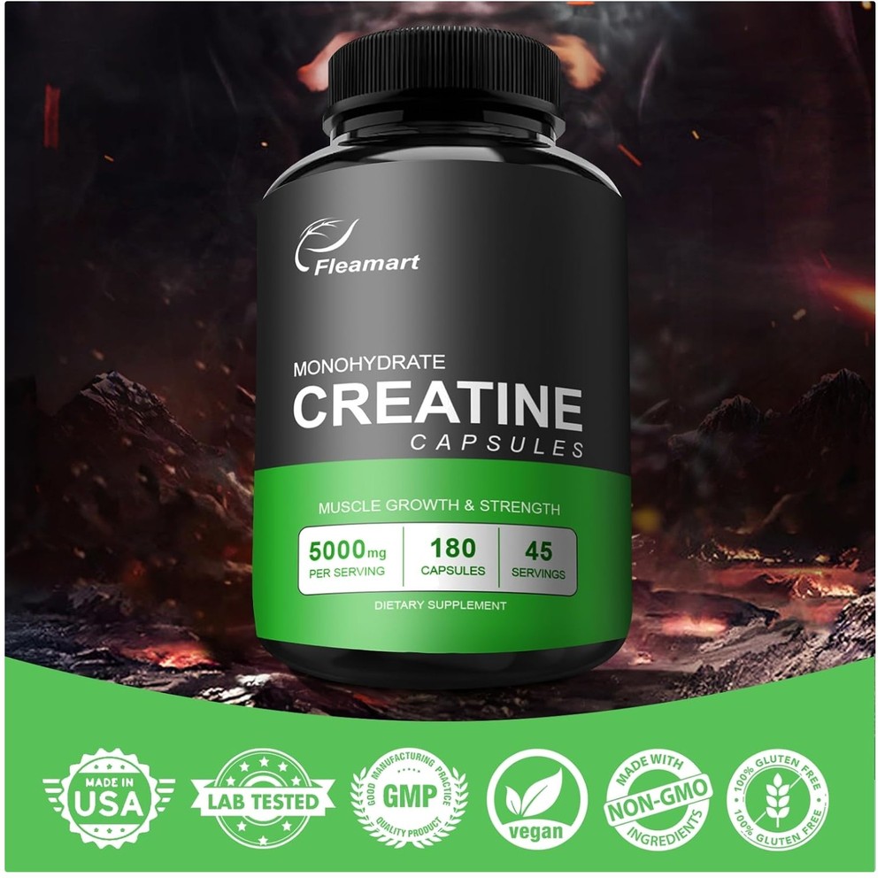 High-Intensity Creatine Monohydrate Pills 5000mg