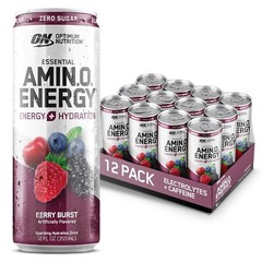 Optimum Essential Amino Energy Peach Bellini Electrolytes 12 Pack