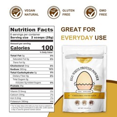 Egg White Protein Powder 8 Oz Cage Free Pasteurized Dried Egg Whites Gluten Free