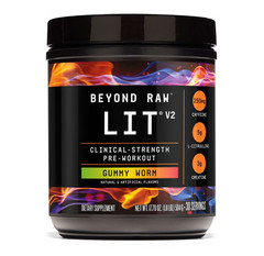 Beyond Raw – LIT V2 Pre-Workout – Gummy Worm (30 Servings)