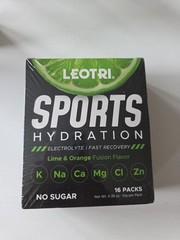LEOTRI Sports Hydration Electrolyte Powder–Lime & Orange Fusion,No Sugar, 16pks