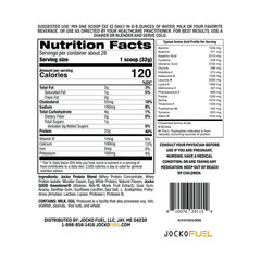 Jocko Whey Protein Powder, 22g , 2lb bag, Vanilla