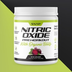 Beet Root Pre Workout Powder Organic Snap Supplements Nitric Oxide Booster 8.8oz