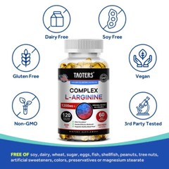 L-Arginin Complex 1200 Mg, Extra Strength Nitric Oxide & Circulation Boost