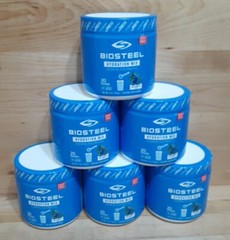 6 PACK: BIOSTEEL BLUE RASPBERRY HYDRATION MIX 20 SERVINGS NSF ELECTROLYTES 5oz