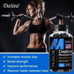 Creatine Monohydrate softgel capsules – 120 Capsules, 3,000mg per Serving