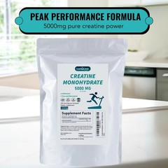 2X Pure Creatine Monohydrate – 2.2 lbs 200 Servings 5g Each Micronized Powder
