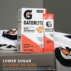 Gatorlyte Rapid Rehydration Electrolyte Beverage, Orange, Lower Sugar, Specia…