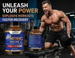 Nitric Oxide Booster Supplement w/L-Arginine 3000mg Premium Workout Muscle Pump