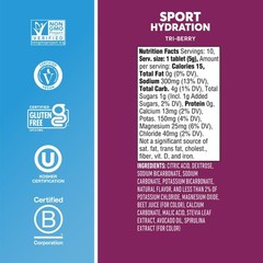 Nuun Sport Electrolytes Hydration Drink Mix Tablets, Tri-Berry, 10 Count Tube…