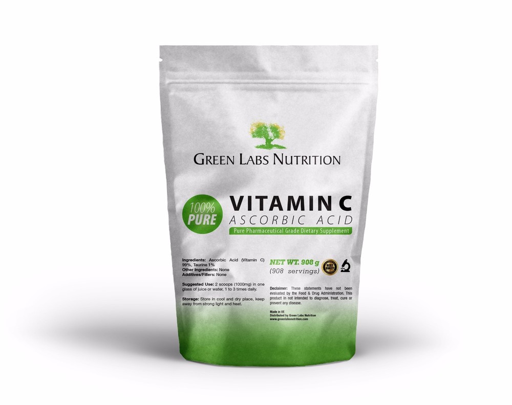 Ascorbic Acid Vitamin C Pure Powder 908g (2LB) GMO Free