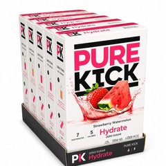 PURE KICK Hydrate Zero Sugar Electrolyte Drink Mix Strawberry Watermelon 36…