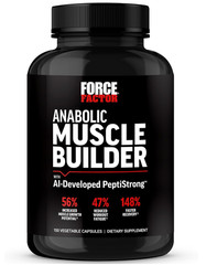 FORCE FACTOR Anabolic Muscle Builder, Muscle Building Supplement, 150 Capsules