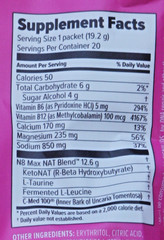 Pruvit Keto OS NAT Ketones – Charged – Raspberry Lemondade, Exp 04/26