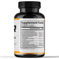 Horny Goat Weed Maca Root Supplement Male Stamina Energy Booster 60 Capsules