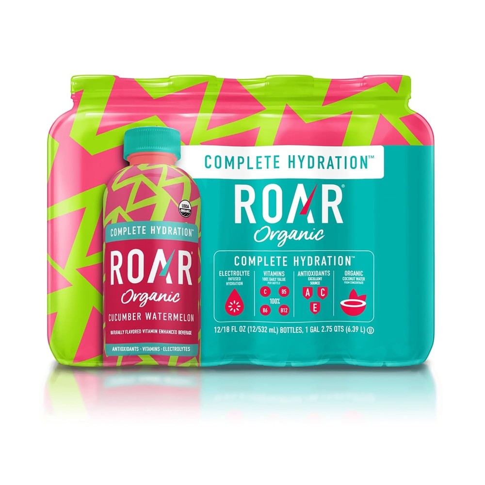 Roar Organic Electrolyte Infusions – USDA – Cucumber Watermelon -…