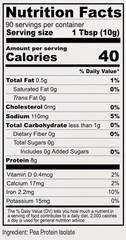 Plant-Based 2 lb Unflavored Pea Protein – Ideal for Smoothies & Baked Goods
