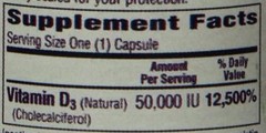 Bio-Tech Pharmacal D3-50 50,000 IU, 100 Capsules Ð All-Natural Supplement Ð Supp
