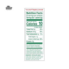 True Lemon Raspberry Lemonade Drink Mix 30 Count