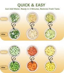 Dried Ramen Toppings, 220G/7.76OZ Dehydrated Vegetables, Natural Freeze Dried…