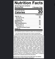 1st Phorm OPTI-GREENS 50 Powder 11 oz ( 30 Serv) Natural Berry Flavor BY 11/26