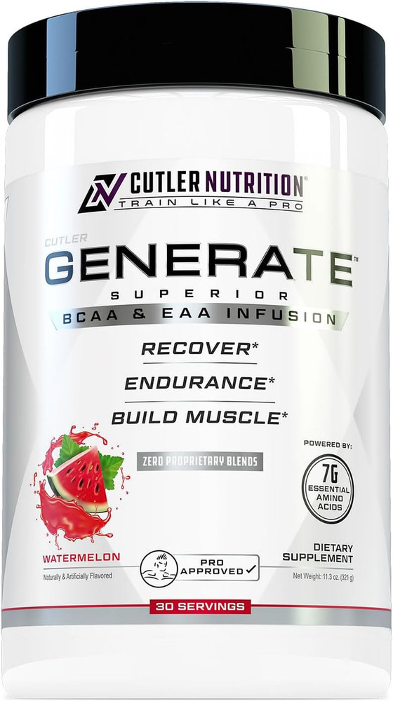 Generate EAA and BCAA Powder: Best Post Workout Recovery Drink and Branched Chai