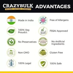 CrazyBulk CLENBUTROL – 90 Capsules CUTTING & LEAN MUSCLE MUSCLE, Pack of 3