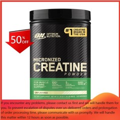Optimum Nutrition Creatine Monohydrate Powder – Unflavored – 600g – 120 Servings