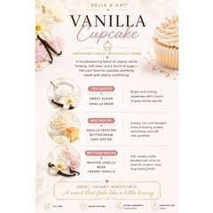 *Vanilla Cupcake Scented Body Powder for Men & Women, Talc-Free, 8oz