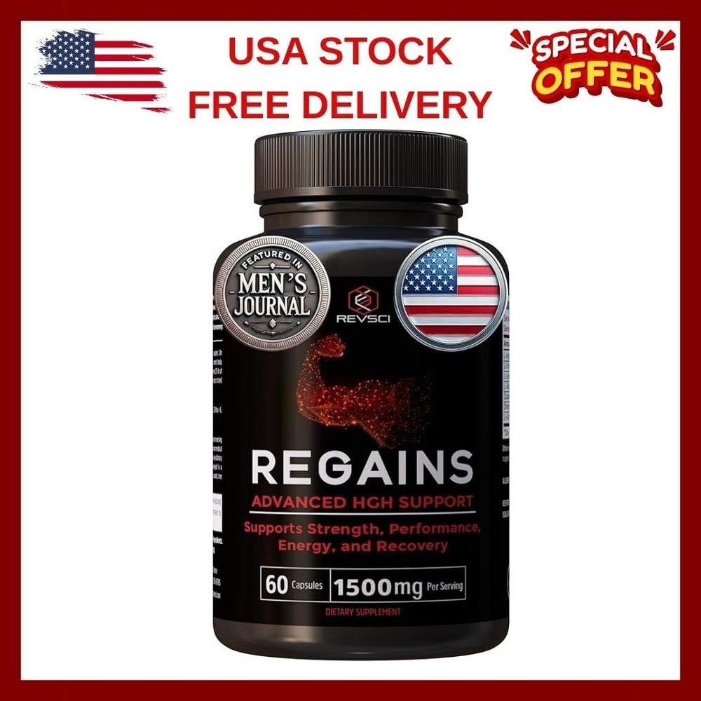 Regains HGH Supplements for Men & Women – Natural GH Boost, HGH Human Growth …