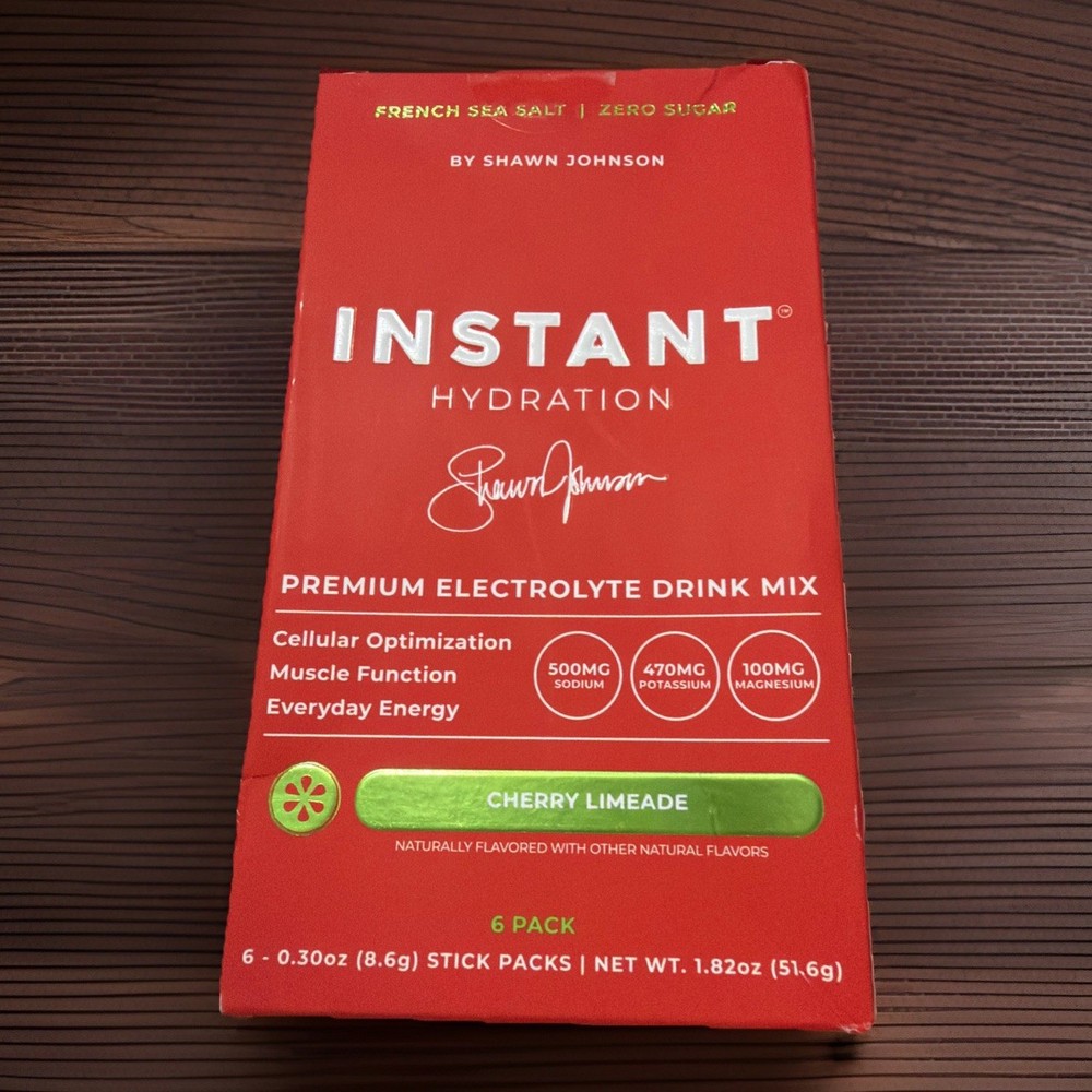 Instant Hydration~6 Stick Packs~ Cherry Limeade~SEALED BOX