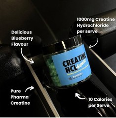 Creatine Gummies Twin Pack – Creatine Monohydrate Strawberry & HCL Blueberry