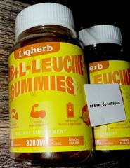 2 Bottles HMB L-Leucine Gummies 3000mg Muscle Recovery 120 Ct Vegan Non-GMO