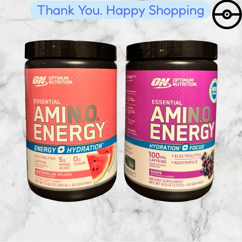 COMBO 3 – ESSENTIAL AMIN.O. ENERGY, WATERMELON SPLASH,GRAPE,10.05OZ-30SRVINGS