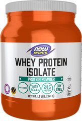 NOW Sports Nutrition, Whey Protein Isolate, 25 G with Bcaas, Unflavored Powder,