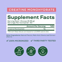 Bloom Nutrition Creatine Monohydrate Powder, 5g 9 Ounce (Pack of 1)