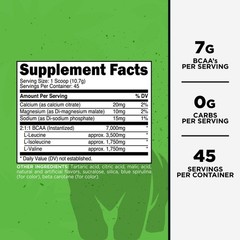 Primal BCAA Powder Great Ape (45 SERV) (Green Apple Flavored) – 0 g Carbs