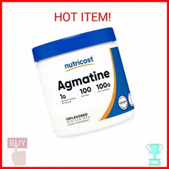 Nutricost Agmatine 100 Grams – Pure Agmatine Powder 100 Servings (Agmatine Sulfa