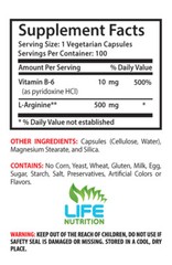 Vitamin B6 – L-Arginine 510mg – Improved Mental Health Supplements 2B