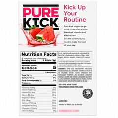PURE KICK Hydrate Zero Sugar Electrolyte Drink Mix Strawberry Watermelon 36…