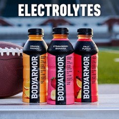Sports Drink, Orange Mango, Electrolyte Drink Hydration, 16 Fl Oz Bottles (12 Pa