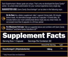 Alpha Lion GAINS CANDY GlucoVantage 60 caps – Fat Loss & Muscle Building