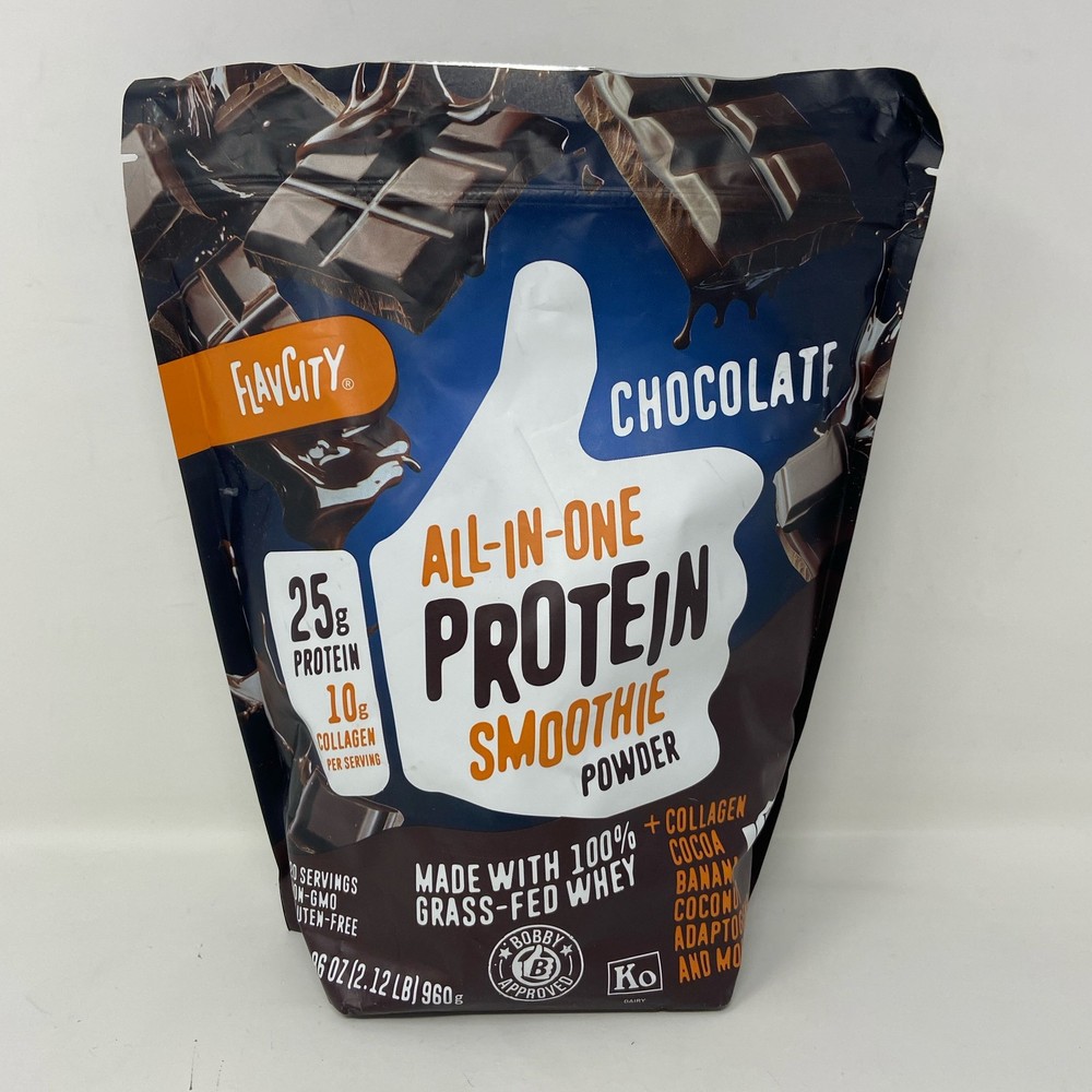 FlavCity Chocolate Protein Smoothie Powder 33.86oz 20 servings