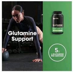 Optimum Nutrition Glutamine Powder Unflavored 10.58 oz 300 g Exp 05 12 2028